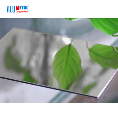 2440mm กระจกอลูมิเนียมคอมโพสิตแผง 3mm แผ่นกระดาน Alumetal Neutral