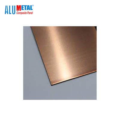 3mm Copper Sandwich Metal แผงประกอบอลูมิเนียมหุ้ม Anodized Finish