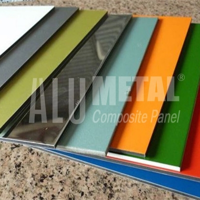 3 มม. AA3003 PE อลูมิเนียมคอมโพสิตแผงพิมพ์พื้นผิวกระจก