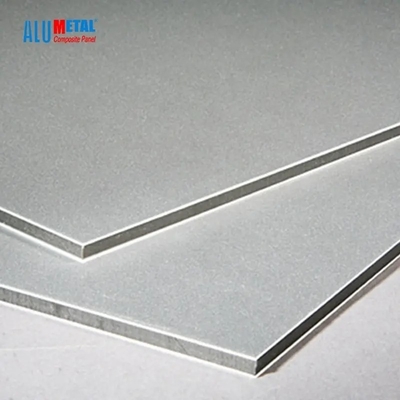 แผงคอมโพสิตอลูมิเนียม PVDF ร่วมสมัย ISO9001 แผงอลูมิเนียมคอมโพสิต 4 มม