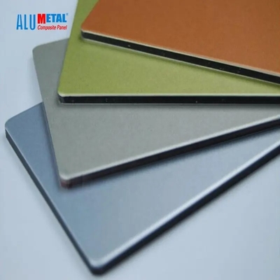 แผงคอมโพสิตอลูมิเนียม PVDF ACP ACM Dibond การหุ้มสถาปัตยกรรมภายนอก