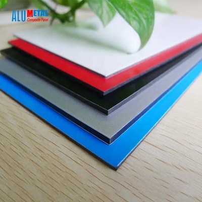 Alumetal Silver PVDF ACP ผลิตภัณฑ์แผงอะลูมิเนียมคอมโพสิต