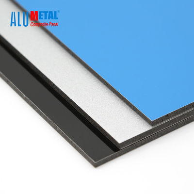 4mm LDPE Core PE อลูมิเนียมคอมโพสิตแผง ACP แผ่นทนไฟตกแต่งประตู 1500mm