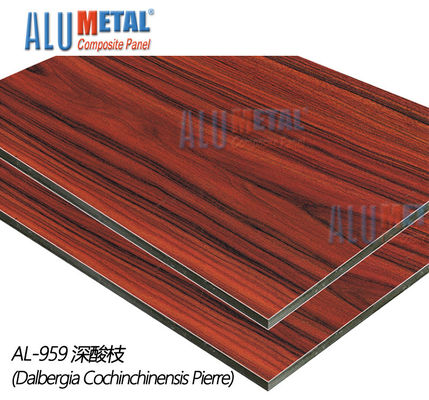 แผ่นอลูมิเนียมเคลือบสี 0.06 มม. แผง Acm 4 มม. 1250 มม. ในร่มสำหรับVilla