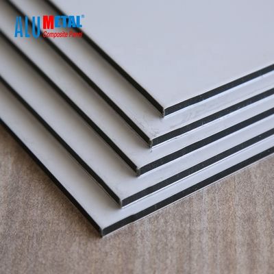 4mm Antibacterial PVDF อลูมิเนียมคอมโพสิตแผง Acp แผ่น 1250mm วัสดุก่อสร้าง