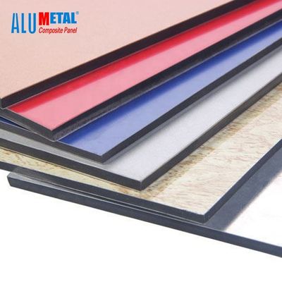4mm Antibacterial PVDF อลูมิเนียมคอมโพสิตแผง Acp แผ่น 1250mm วัสดุก่อสร้าง