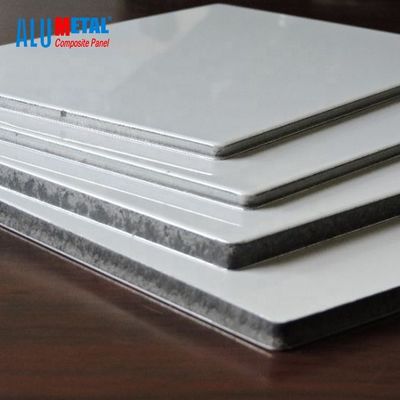 4mm Antibacterial PVDF อลูมิเนียมคอมโพสิตแผง Acp แผ่น 1250mm วัสดุก่อสร้าง