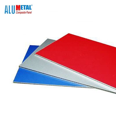 4mm PVDF เคลือบ 3003 โลหะผสมอลูมิเนียมแผ่นผนังกาบคอมโพสิตคณะกรรมการต้านเชื้อแบคทีเรีย ISO9001