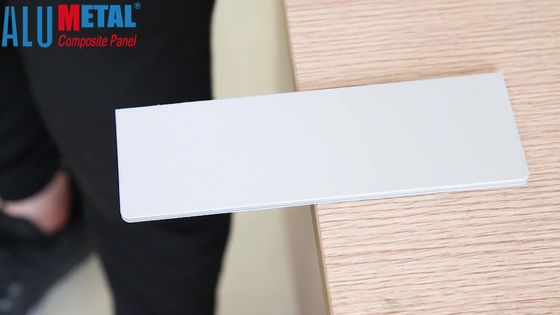 1220MM ACM แผงคอมโพสิตอลูมิเนียมทนไฟภายนอก 4MM Light Antibacterial SGS