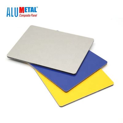6mm 1220x2440MM PE อลูมิเนียมคอมโพสิตแผง Acp แผ่นสำหรับเพดาน AA3003