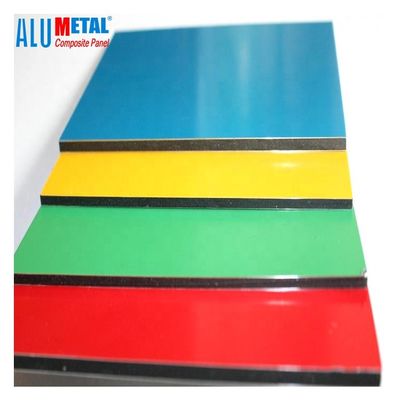 1500mm Facade Mirror แผงวัสดุอลูมิเนียมคอมโพสิต LDPE Core 10mm