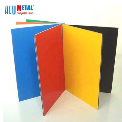 1500mm Facade Mirror แผงวัสดุอลูมิเนียมคอมโพสิต LDPE Core 10mm