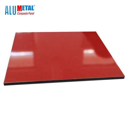 0.5 มม. PE Facade อลูมิเนียมคอมโพสิตแผงพื้นผิวอโนไดซ์ไฟจัดอันดับแผ่น Acp 2mm
