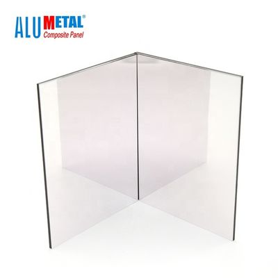 PVDF เคลือบ 3mm Acp แผ่นอลูมิเนียมคอมโพสิตแผง 0.5mm AA5005 Matt Finish