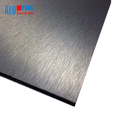 ลอนลูกฟูก ACP แผ่นกาวอลูมิเนียมแผ่นหลังคา 1000mm 6mm LDPE