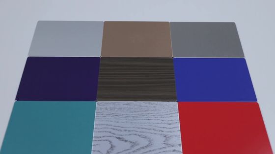 0.50mm B1 แผงประกอบอลูมิเนียมทนไฟทางสถาปัตยกรรม 3000mm PVDF Coating