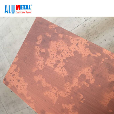 แผ่นอลูมิเนียมคอมโพสิตในร่มขัดเงา 4mm LDPE 1000mm