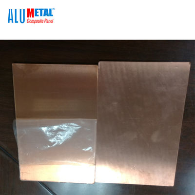 แผ่นอลูมิเนียมคอมโพสิตในร่มขัดเงา 4mm LDPE 1000mm