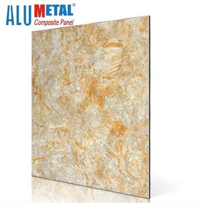 Nacreous Crossbond Marble อลูมิเนียมคอมโพสิตแผง 0.05mm 5800mm Anti Static