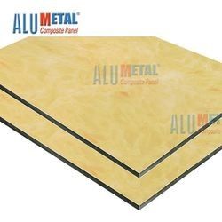 ACP อลูมิเนียมคอมโพสิตแผงแผ่นวัสดุ 0.1mm 5000mm Anodized Granite