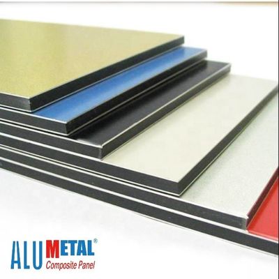 0.50mm Anodized Surface Aluminium Cladding แผ่นคอมโพสิตแผงหุ้ม 5000mm