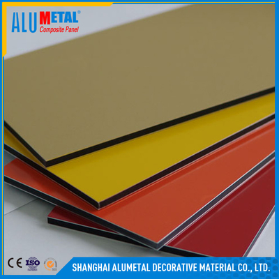 แผงคอมโพสิตอลูมิเนียม PVDF ภายในที่มีสีสัน Anodized