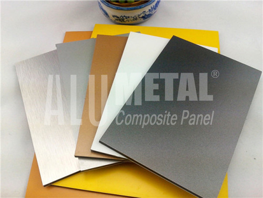 ในร่ม 6mm PE อลูมิเนียมคอมโพสิตแผง Fluorocarbon Alloy 1100 ACP Wall Cladding