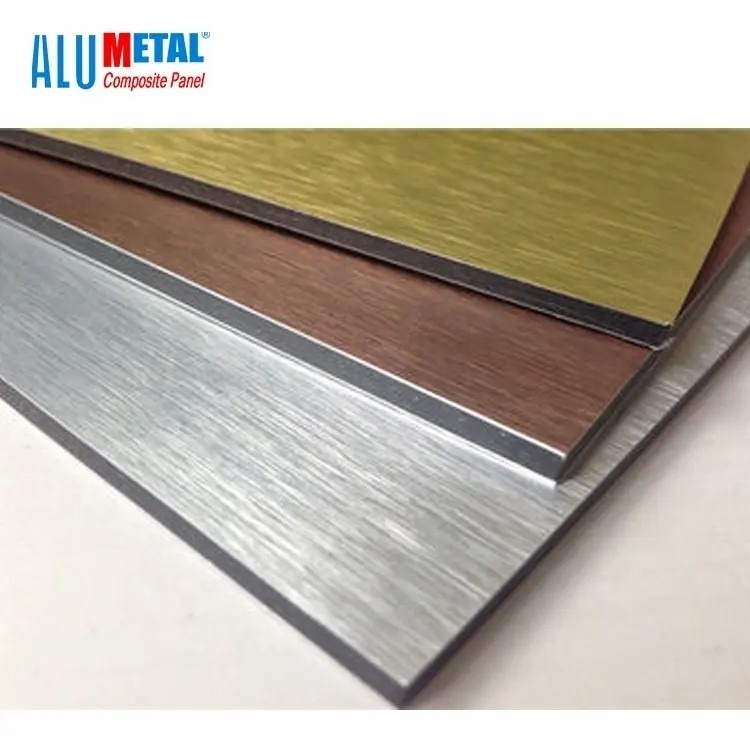 วัสดุก่อสร้าง Alumetal Brushed ภายใน ACP ผนังตกแต่งกรุสีด้าน