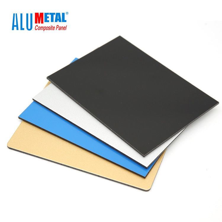 4mm LDPE Core PE อลูมิเนียมคอมโพสิตแผง ACP แผ่นทนไฟตกแต่งประตู 1500mm