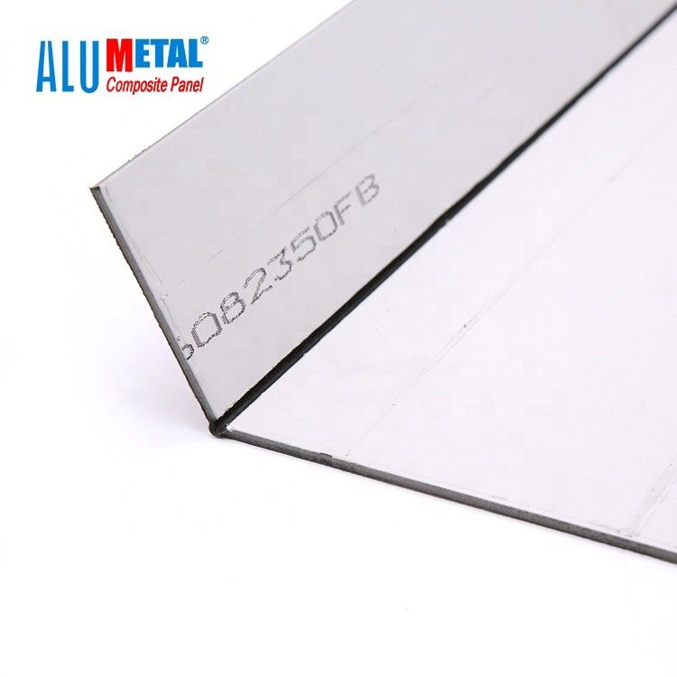 Dibond 3mm PVDF อลูมิเนียมคอมโพสิตแผง Acp แผ่นกระจกพื้นผิวโนไดซ์สำหรับการโฆษณา