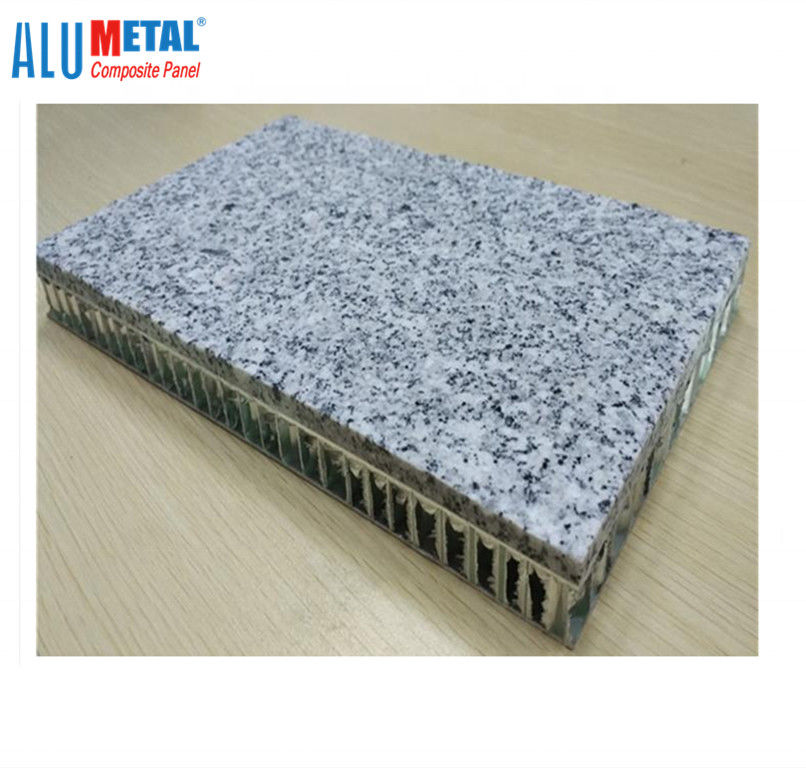 แผงรังผึ้งหินขนาด 25 มม. 4x8 ภายนอกภายใน 0.12 มม. แผ่นอลูมิเนียมคอมโพสิตสำเร็จรูป