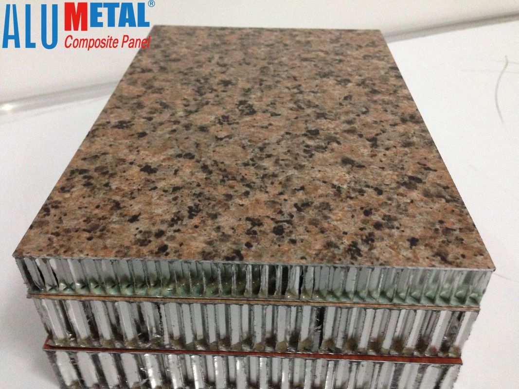 2440mm 4mm Stone Honeycomb Panel Wall ตกแต่งเครื่องบิน Honeycomb Floor Panels Nano