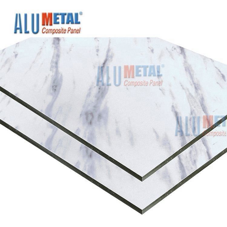 1500MM 3mm Marble อลูมิเนียมคอมโพสิตแผงภายใน Honeycomb Core แผงแซนวิช AA1100